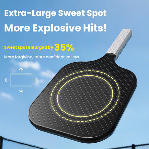 Pickleball Paddle – Enlarged Sweet Spot, Shock-Absorbing Non-Slip Grip