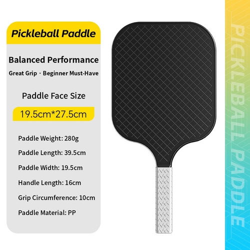 Pickleball Paddle – Enlarged Sweet Spot, Shock-Absorbing Non-Slip Grip